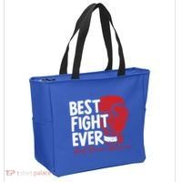 Heart Disease Awareness Month Heartbeat Gift Tote Bag thumb 2