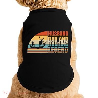 Husband Dad And Hunting Legend Deer Hunting Dad Gift Doggie Tank