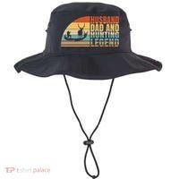 Husband Dad And Hunting Legend Deer Hunting Dad Gift Bucket Hat thumb 0