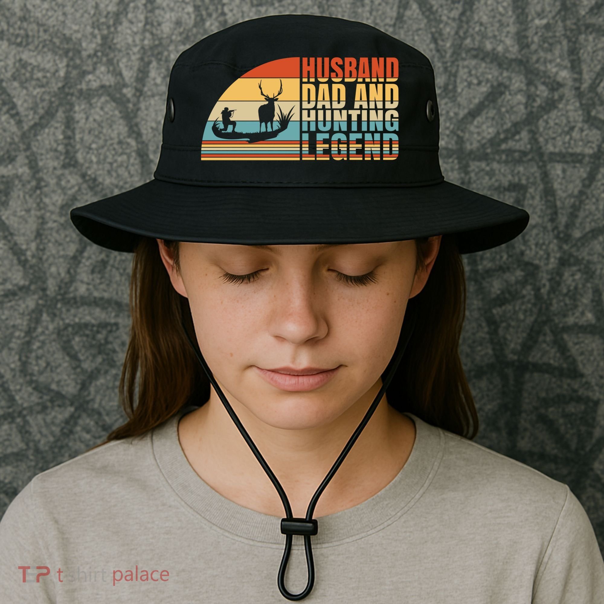 Husband Dad And Hunting Legend Deer Hunting Dad Gift Bucket Hat