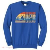 Husband Dad And Hunting Legend Deer Hunting Dad Gift Sweatshirt thumb 0