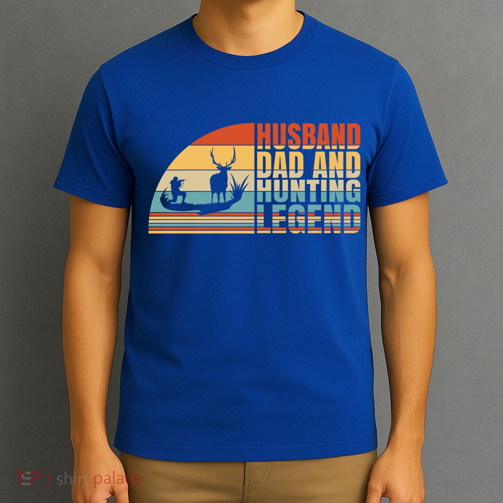 Husband Dad And Hunting Legend Deer Hunting Dad Gift T-Shirt