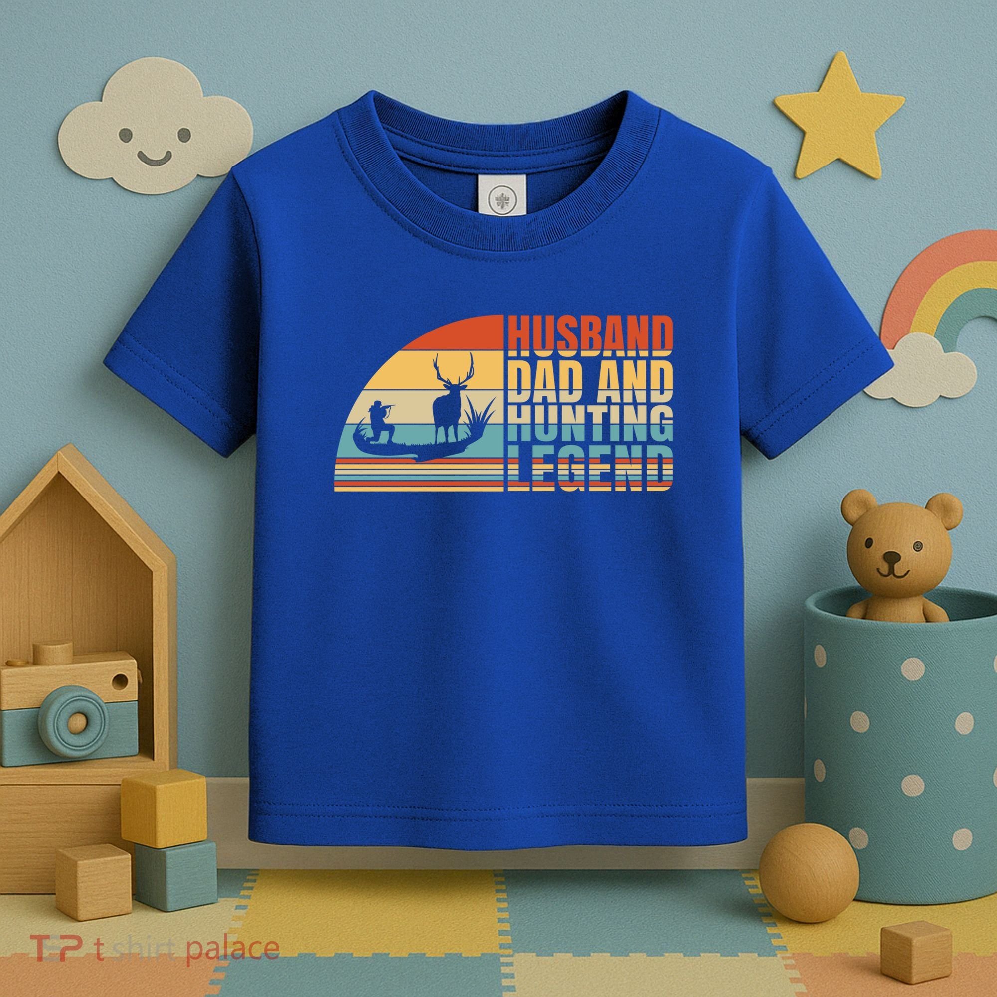 Husband Dad And Hunting Legend Deer Hunting Dad Gift Toddler T-Shirt