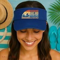 Husband Dad And Hunting Legend Deer Hunting Dad Gift Visor thumb 2