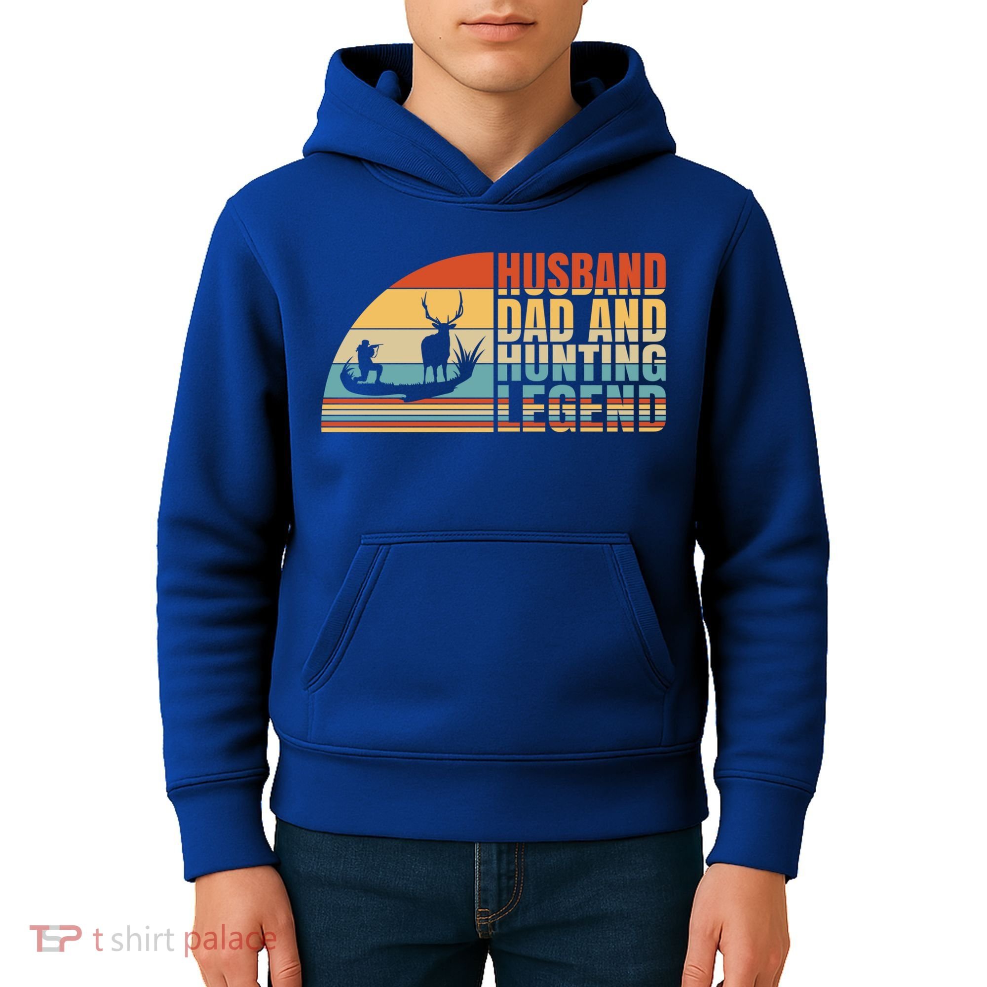 Husband Dad And Hunting Legend Deer Hunting Dad Gift Kids Hoodie