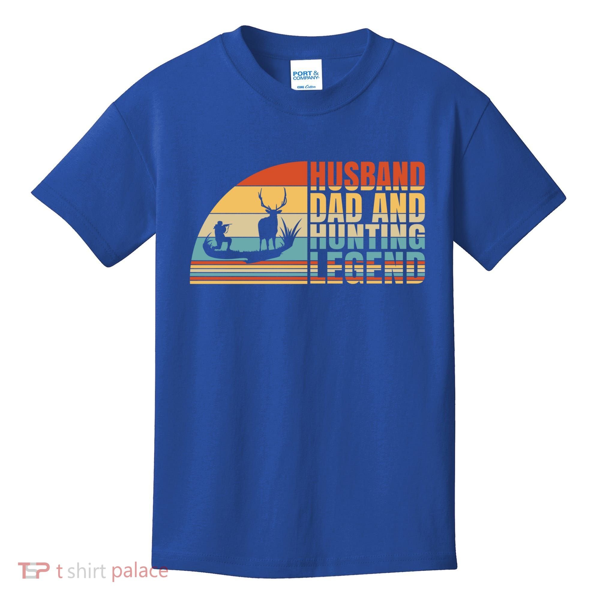 Husband Dad And Hunting Legend Deer Hunting Dad Gift Kids T-Shirt
