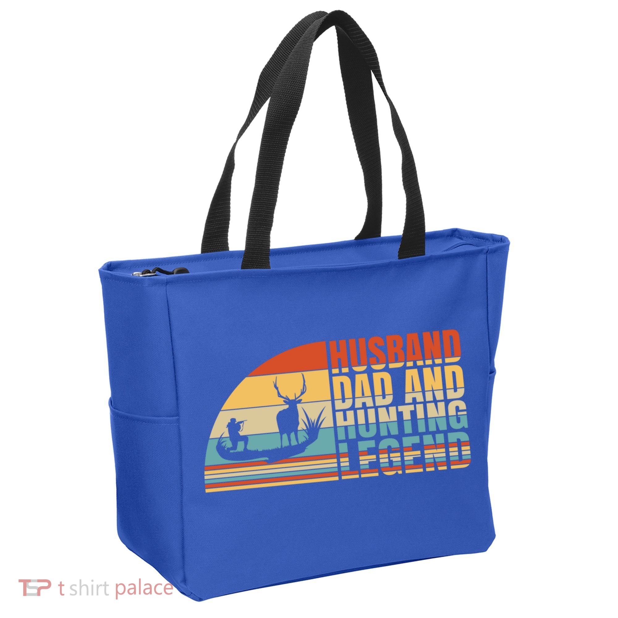 Husband Dad And Hunting Legend Deer Hunting Dad Gift Tote Bag