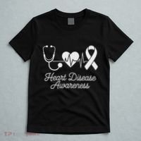 Heart Disease Awareness Go Red In February Health Red Heart T-Shirt thumb 5