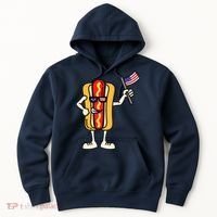 Hot Dog American Flag July 4th Patriotic Hoodie thumb 0
