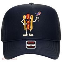 Hot Dog American Flag July 4th Patriotic Hat thumb 0