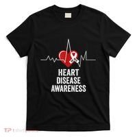 Heart Disease Awareness Go Red In February Health Red Heart T-Shirt thumb 0