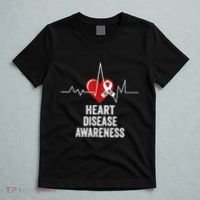 Heart Disease Awareness Go Red In February Health Red Heart T-Shirt thumb 5