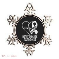 Heart Disease Awareness Heartbeat Chd Go Red Ornament thumb 0