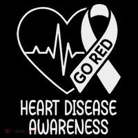Heart Disease Awareness Heartbeat Chd Go Red Ornament thumb 1