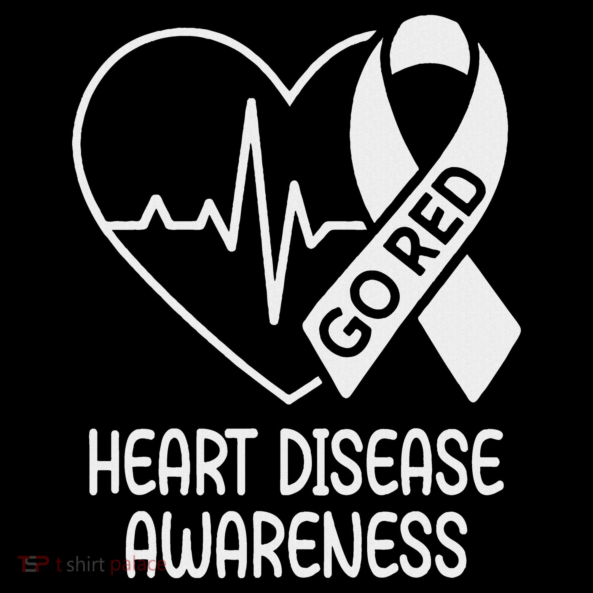 Heart Disease Awareness Heartbeat Chd Go Red Ornament