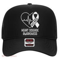 Heart Disease Awareness Heartbeat Chd Go Red Hat thumb 0