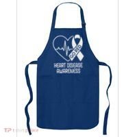 Heart Disease Awareness Heartbeat Chd Go Red Apron thumb 0