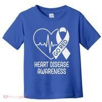 Heart Disease Awareness Heartbeat Chd Go Red Toddler T-Shirt thumb 0