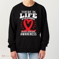 Heart Disease Awareness Month Red Ribbon Chd Gift Women's Sweatshirt thumb 0