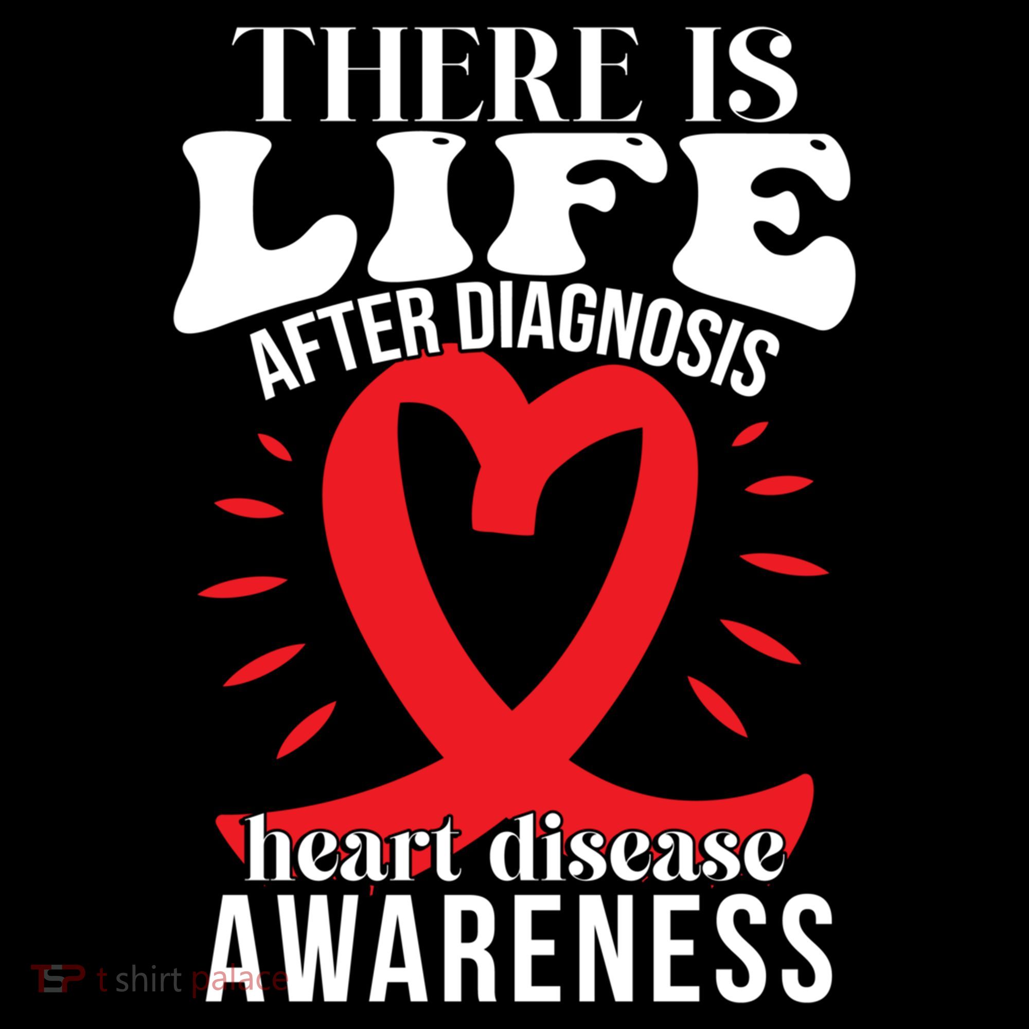 Heart Disease Awareness Month Red Ribbon Chd Gift Coffee Mug