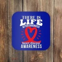 Heart Disease Awareness Month Red Ribbon Chd Gift Coaster thumb 0