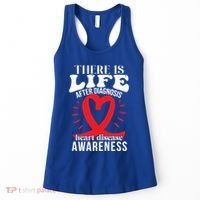 Heart Disease Awareness Month Red Ribbon Chd Gift Women's Tank Top thumb 0