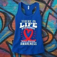 Heart Disease Awareness Month Red Ribbon Chd Gift Women's Tank Top thumb 3