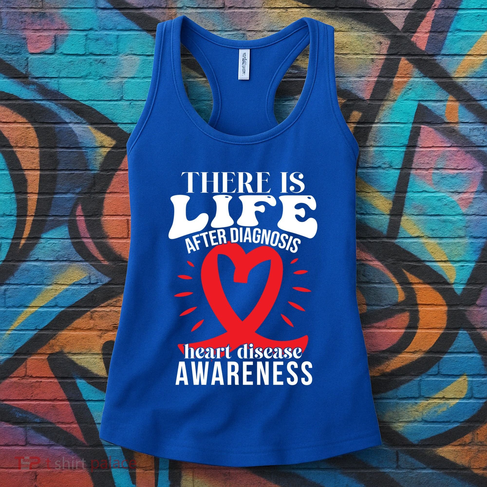 Heart Disease Awareness Month Red Ribbon Chd Gift Women's Tank Top