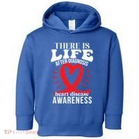 Heart Disease Awareness Month Red Ribbon Chd Gift Toddler Hoodie thumb 0