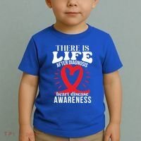 Heart Disease Awareness Month Red Ribbon Chd Gift Toddler T-Shirt thumb 2
