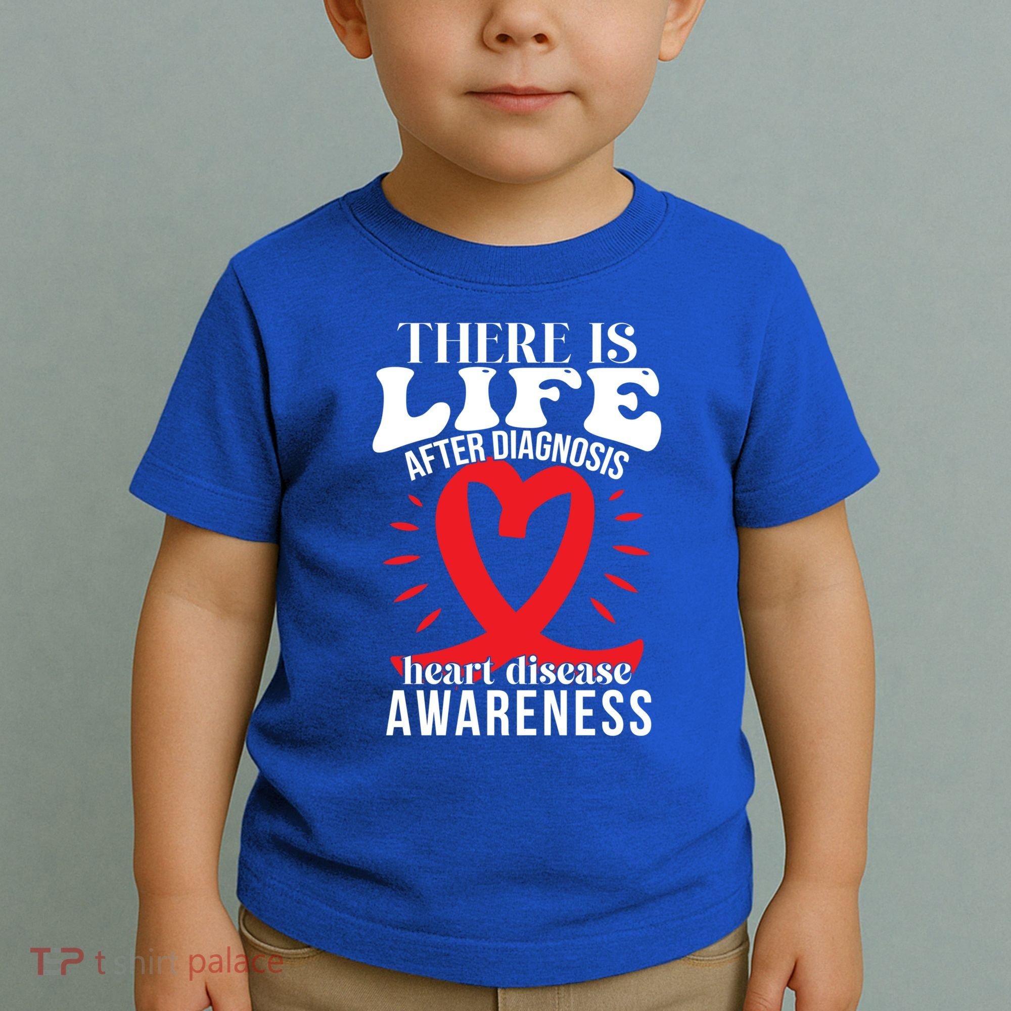 Heart Disease Awareness Month Red Ribbon Chd Gift Toddler T-Shirt