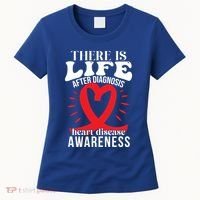 Heart Disease Awareness Month Red Ribbon Chd Gift Women's T-Shirt thumb 0