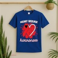 Heart Disease Awareness I Wear Red To Fight Heart Disease Cool Gift T-Shirt thumb 2