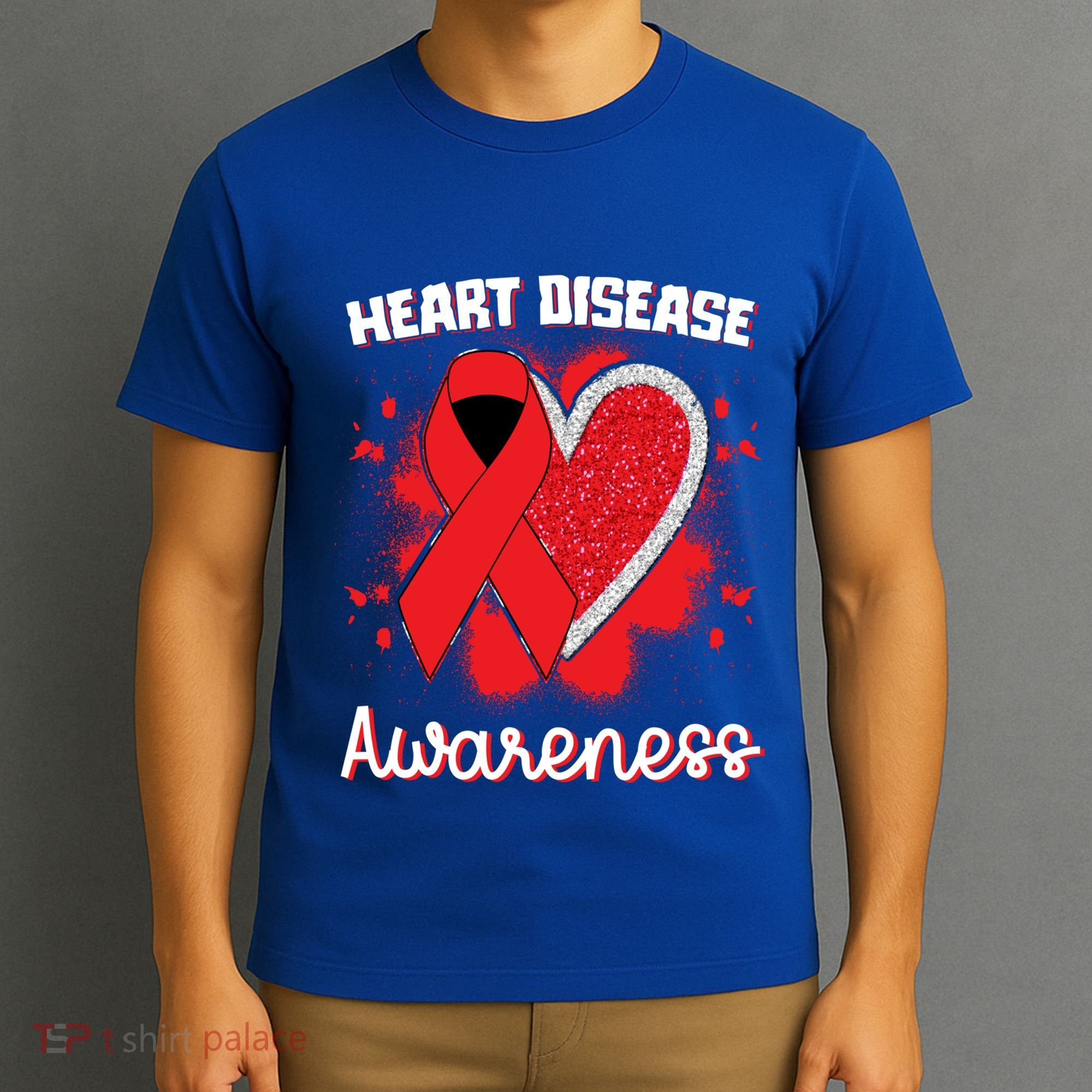 Heart Disease Awareness I Wear Red To Fight Heart Disease Cool Gift T-Shirt