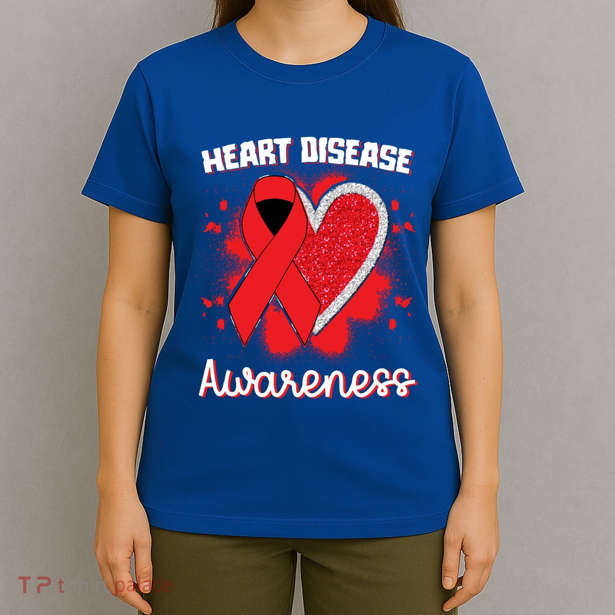 Heart Disease Awareness I Wear Red To Fight Heart Disease Cool Gift T-Shirt