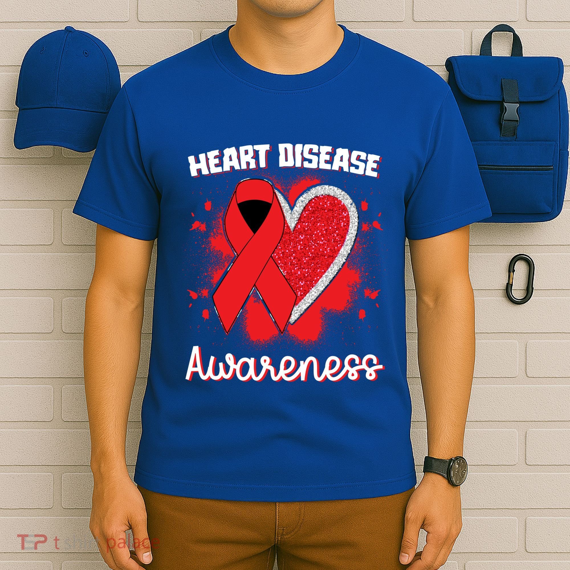 Heart Disease Awareness I Wear Red To Fight Heart Disease Cool Gift T-Shirt