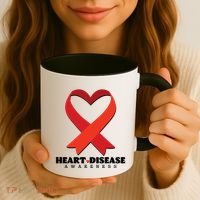 Heart Disease Awareness American Heart Health Month Coffee Mug thumb 3