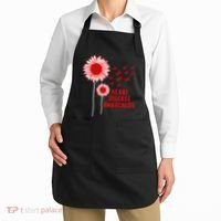 Heart Disease Awareness Sunflower Red Ribbon Apron thumb 2
