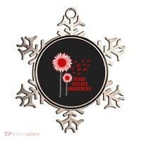 Heart Disease Awareness Sunflower Red Ribbon Ornament thumb 0