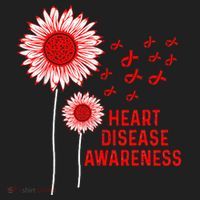 Heart Disease Awareness Sunflower Red Ribbon Hat thumb 2