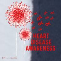 Heart Disease Awareness Sunflower Red Ribbon Sport-Tek Competitor United Soccer Jersey thumb 4