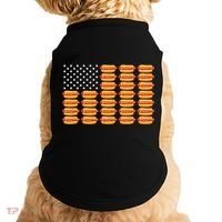 Hot Dog American Flag July 4th Patriotic Summer Bbq Funny Doggie Tank thumb 0