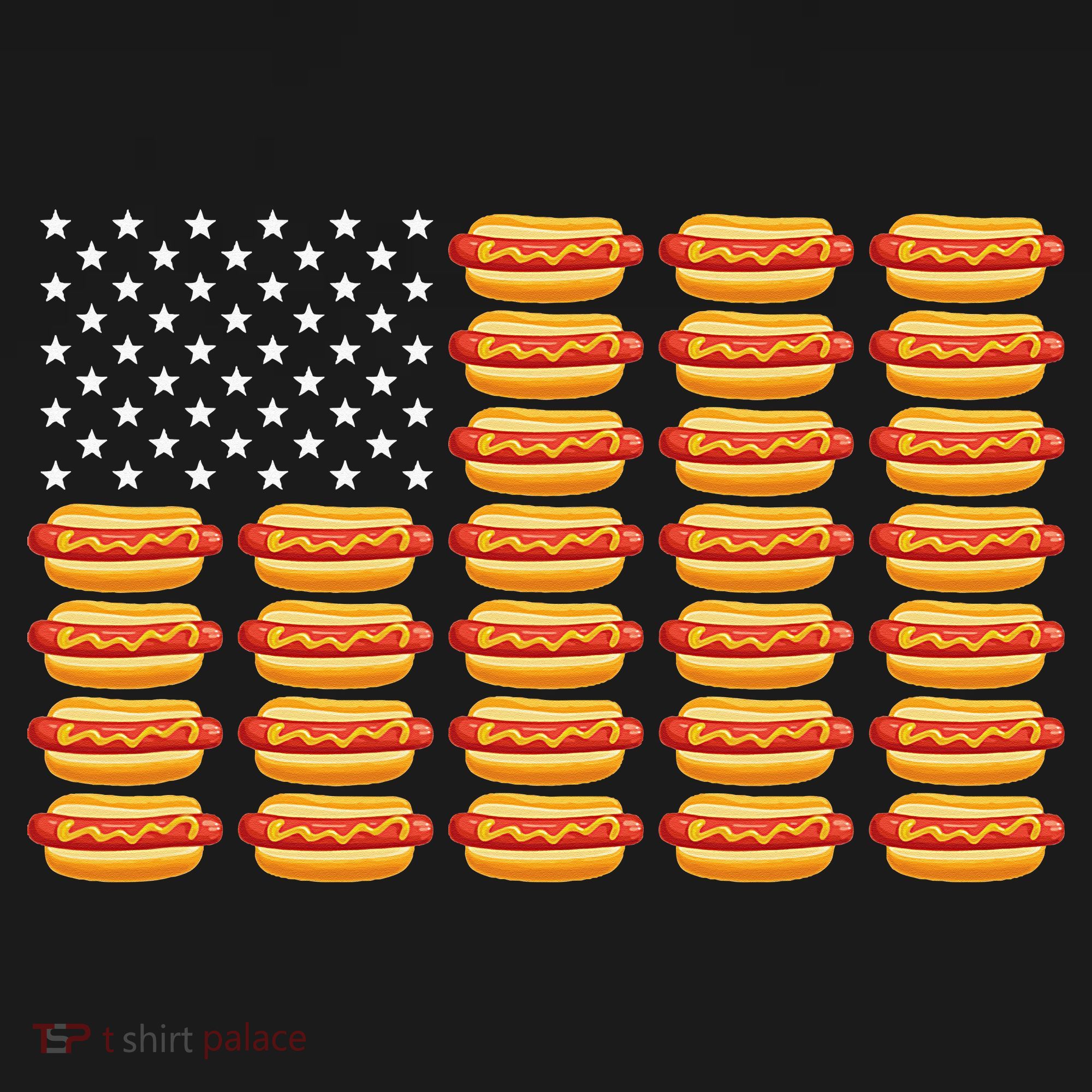 Hot Dog American Flag July 4th Patriotic Summer Bbq Funny Women's Hoodie