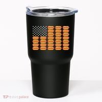 Hot Dog American Flag July 4th Patriotic Summer Bbq Funny Tumbler thumb 0