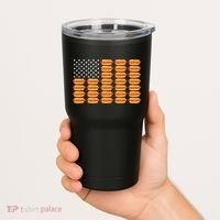 Hot Dog American Flag July 4th Patriotic Summer Bbq Funny Tumbler thumb 2