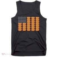 Hot Dog American Flag July 4th Patriotic Summer Bbq Funny Tank Top thumb 0