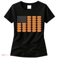 Hot Dog American Flag July 4th Patriotic Summer Bbq Funny Women's T-Shirt thumb 0
