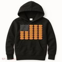 Hot Dog American Flag July 4th Patriotic Summer Bbq Funny Kids Hoodie thumb 0