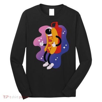 Hot Dog Astronaut Long Sleeve Shirt