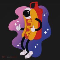 Hot Dog Astronaut Long Sleeve Shirt thumb 2